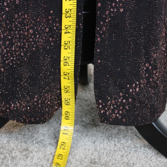 Black Tank Dress with Copper Sparkly Flecks - Picture 6 of 7